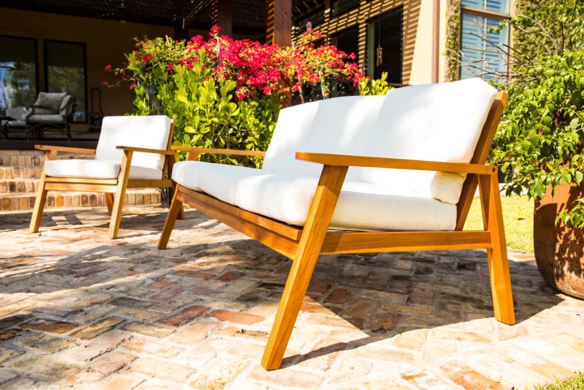 Modern wooden deals outdoor chairs