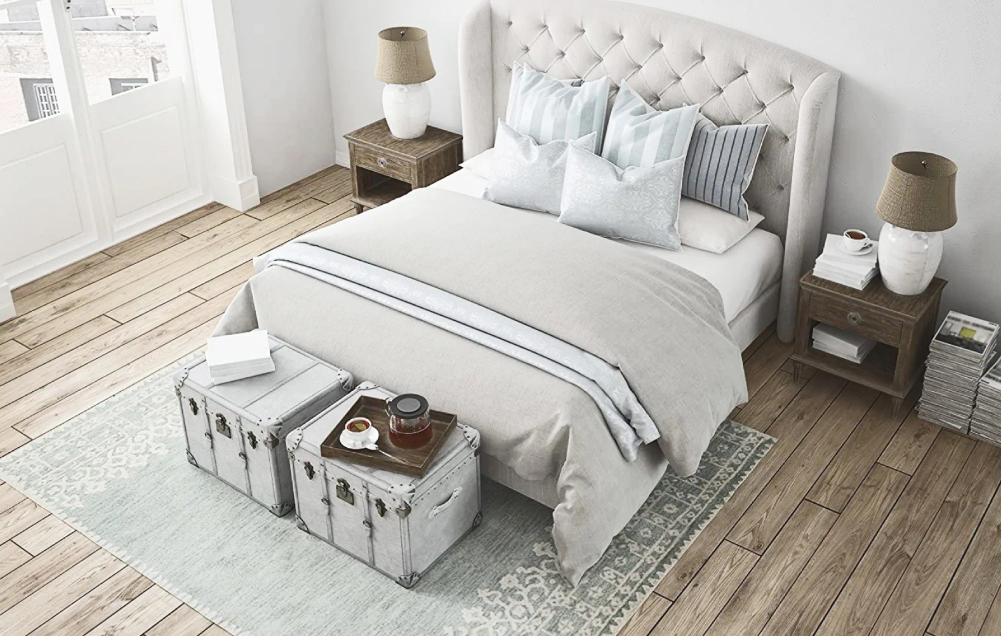 tufted bed frame