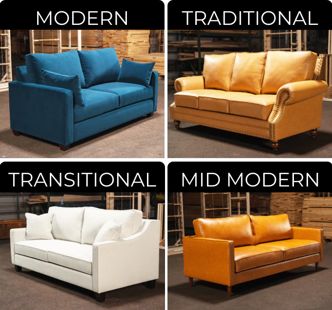 pick your style: modern, traditional, transitional, or mid modern